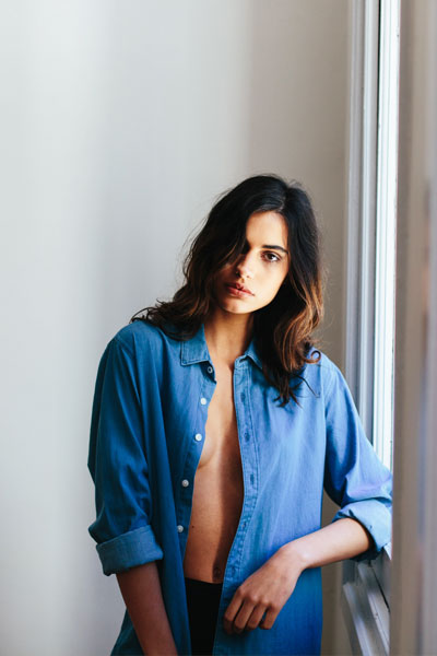 the boyfriend shirt - front open - the mnml - affordable ethical clothing 