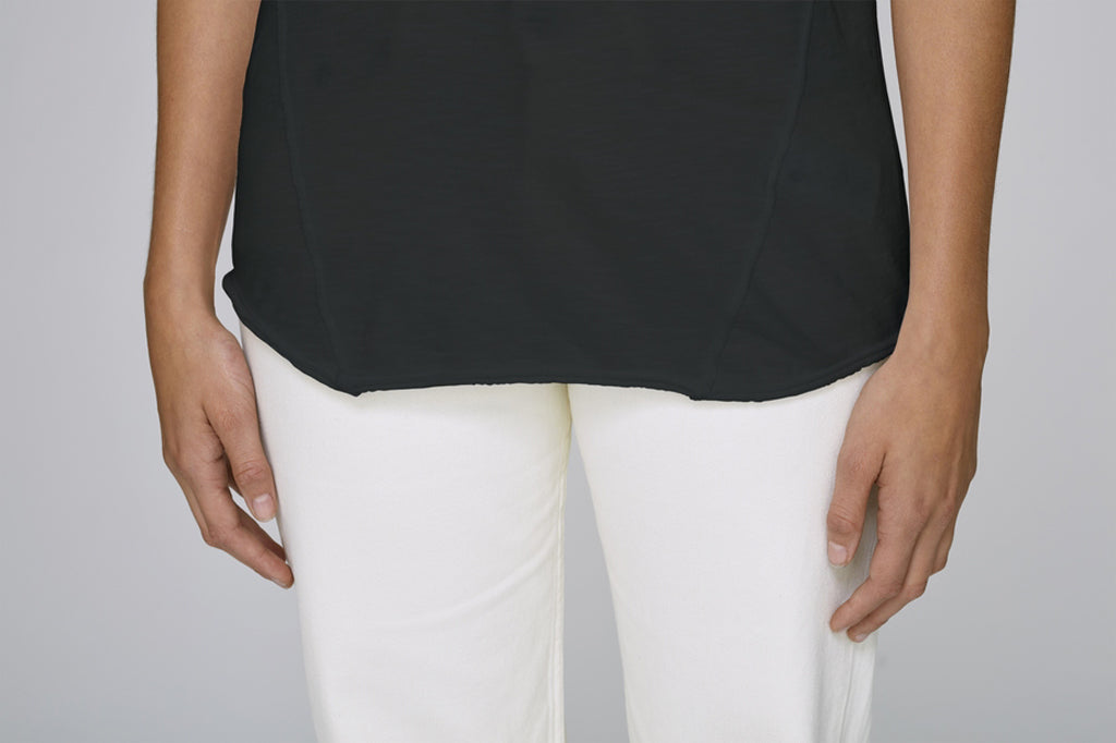 The MNML - affordable ethical clothing - the doillon tee - front detail